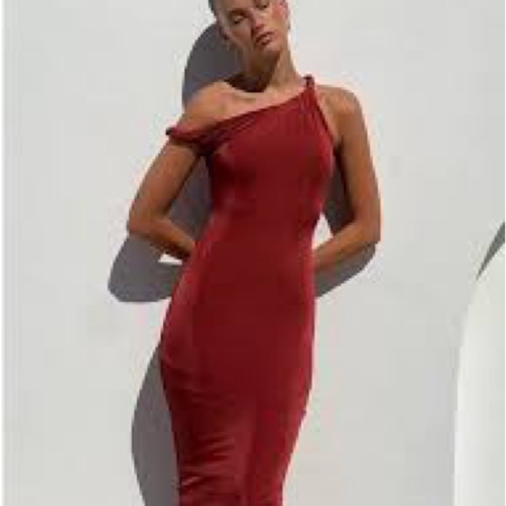 Johansen poppy dress red